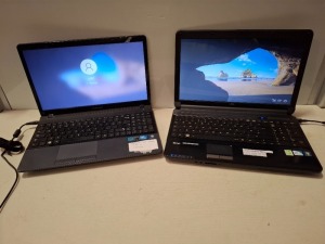 2 X MIXED LAPTOPS CONTAINING 1 SAMSUNG 300E WINDOWS 10 LAPTOP WITH CHARGER AND 1 FUJITSU LIFEBOOK AH530 250GB HARD DRIVE WINDOWS 10 LAPTOP WITH CHARGER