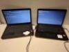 2 X MIXED LAPTOPS LOT CONTAINING 1 HP ZOVO LAPTOP NO O/S CHARGER AND 1 COMPAQ CQ57 LAPTOP NO O/S CHARGER