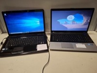 2 X MIXED LAPTOPS CONTAINING 1 TOSHIBA L670 LAPTOP 17 SCREEN 250GB HDD WINDOWS 10 NOT ACTIVATED CHARGER INCLUDED AND 1 SAMSUNG 300E LAPTOP 17 SCREEN INTEL CORE I3 WINDOWS 10 WITH CHARGER