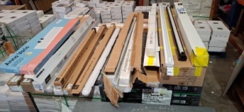 25 X BRAND NEW MIXED LIGHTING LOT TO INCLUDE TOP LINE 6 CEILING LIGHTS LED , PVC MAXLUX 58W 110V EMERGENCY ACF CELING LIGHTS LED , ANNA VARIO RECESSED LED PANEL , ANSELL VASCO LED CCT SUSPENDED LINEAR ETC