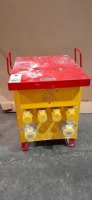 1 X ELECTRO - WIND 230V 50HZ INPUT TO 110V 10KVA CONTINUOUS RATED SITE TRANSFORMER - ( NOTE USED ON EBAY RRP &pound;220 )