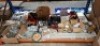 FULL BAY OF MIXED INDUSTRIAL PARTS LOT CONTAINING VARIOUS BOURDON TUBE PRESSURE GAUGE , GREENAWAY UNLINED CLIPS IN SIZE 21/2'' , SAFETY HARNESSES , SUFIX STAINLESS STEEL BANDS , SUSPENDED CEILING BRACKETS ETC ON A FULL BAY