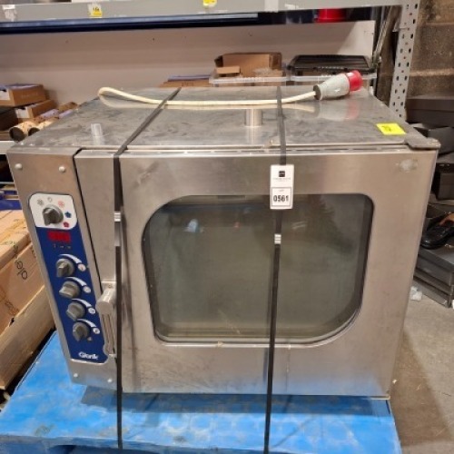 STAINLESS STEEL GIORIK DE06EC 6 TRAY CAPACITY COMBINATION STEAM OVEN - 400V - 5 PIN ELECTRIC SOCKET (W-97, D-90, H-85CM)