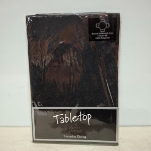96 X BRAND NEW TABLECLOTH BY THOMAS FREDRICK IN BLACK SIZE 172 X 68 CM IN 4 BOXES