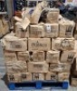 760 X BRAND NEW PACKS OF 100 PLASTICO DELUXE PLASTIC KNIVES ON A FULL PALLET ( NOTE BOXES ARE IN POOR CONDITION - PRODUCT IS SEALED & SOUND ) - 2