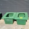 2 X BRAND NEW HAY - SAVERS / HORSE FEEDERS IN GREEN IN SIZE H 50 X L 110 X W 80 CM