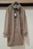 3 X BRAND NEW LIGHT GREY - BROWN TAUPE DAN JOHN COATS, CAPPOTTO MONOPETTO IN PIED SE POULE IN VARIOUS SIZES TO INCLUDE - 2 X SIZE 48, 1 X SIZE 50, - RRP &pound;159.99 PER COAT.