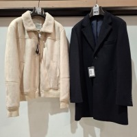 4 X BRAND NEW DAN JOHN COATS & JACKETS IN VARIOUS COLOURS AND SIZES TO INCLUDE - 2 X CREAM JACKETS IN SIZES - 1 X SIZE SMALL & 1 X SIZE 3XL - RRP &pound;129.99 PER JACKET. 2 X NAVY BLUE COATS IN SIZES - 1 X SIZE 46 & 1 X SIZE 50 - RRP &pound;139.99 PER COAT.