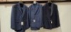 3 X BRAND NEW DAN JOHN BLUE FULL SUITS IN SIZES 46-54-48 RRP-&pound;179.99 PP