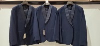 3 X BRAND NEW DAN JOHN NAVY BLUE FULL SUITS IN SIZES 48-58-60 RRP-&pound;179.99 PP