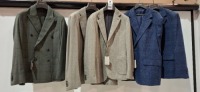 5 X BRAND NEW DAN JOHN SUIT JACKETS IN VARIOUS STYLES AND COLOURS - SIZES 50-56-58 - RRP-&pound;129.99 PP