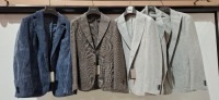 5 X BRAND NEW DAN JOHN SUIT JACKETS IN VARIOUS STYLES AND COLOURS - SIZES 50-54-56 - RRP-&pound;129.99 PP