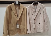 5 X BRAND NEW DAN JOHN SUIT JACKETS IN VARIOUS STYLES AND COLOURS - SIZES 44-46-52- RRP-&pound;129.99 PP