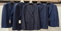 5 X BRAND NEW DAN JOHN BLUE SUIT JACKETS IN VARIOUS STYLES AND COLOURS - SIZES 46-58-54 RRP-&pound;129.99 PP