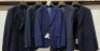 5 X BRAND NEW DAN JOHN BLUE SUIT JACKETS IN VARIOUS STYLES AND COLOURS - SIZES 46-58-54 RRP-&pound;129.99 PP