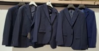 5 X BRAND NEW DAN JOHN BLUE SUIT JACKETS IN VARIOUS STYLES AND COLOURS - SIZES 48-50-54 - RRP-&pound;129.99 PP