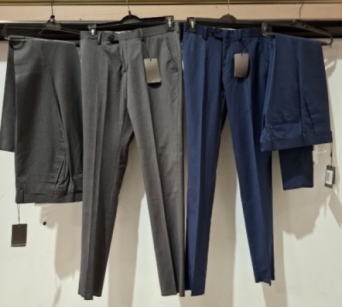 20 X BRAND NEW DAN JOHN SUIT PANTS IN VARIOUS STYLES AND COLOURS IN SIZES 48-52-56-44 ETC RRP-&pound;79.99 PP