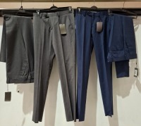20 X BRAND NEW DAN JOHN SUIT PANTS IN VARIOUS STYLES AND COLOURS IN SIZES 48-52-56-44 ETC RRP-&pound;79.99 PP