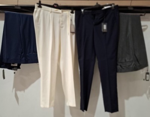 20 X BRAND NEW DAN JOHN SUIT PANTS IN VARIOUS STYLES AND COLOURS IN SIZES 48-52-56-44 ETC RRP-&pound;79.99 PP