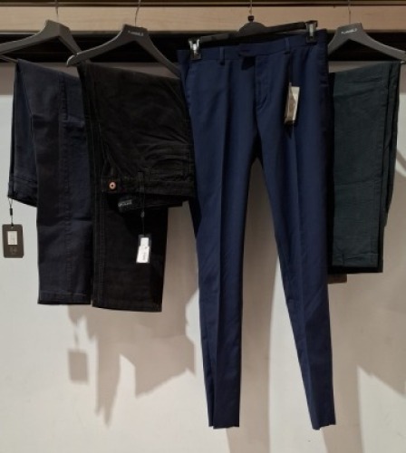 20 X BRAND NEW DAN JOHN SUIT PANTS AND CHINOS IN VARIOUS STYLES AND COLOURS IN SIZES 48-52-56-44 ETC RRP-&pound;79.99 PP