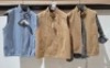 7 X BRAND NEW DAN JOHN MIXED GILLETS LOT TO INCLUDE CAMEL AND BLUE IN SIZES M- L-XL-3XL - RRP-&pound;50 PP