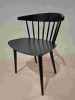 BRAND NEW 5 PC DINING SET IE. 1 X CARL HANSEN & SON EMBRACE TABLE IN BLACK / WALNUT WITH METAL LEGS (WITH BOX) E020 IN SIZE DIAM 110 X H75 CM - RPP £ £1374 4 X HAY BEECH CHAIRS IN BLACK - IN 2 BOXES - RRP £300 EACH - TOTAL £1200 GRAND TOTAL £2574 - 2