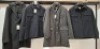 4 X BRAND NEW DAN JOHN NAVY AND GREY OVERSHIRTS IN SIZE 50-58 - RRP-&pound;129.99