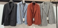 3 X BRAND NEW DAN JOHN MIXED COATS AND JACKETS BLACK / WHITE AND BROWN SIZES 44-48-58 - RRP&pound;139.99 PP
