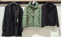 3 X BRAND NEW DAN JOHN MIXED COATS IN GREEN BLACK AND NAVY - SIZES SMALL - M -44 - RRP-&pound;80 PP