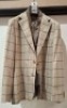 5 X BRAND NEW DAN JOHN CHECK JACKETS IN LIGHT BROWN SIZES 56-52-50 - RRP-&pound;149.99