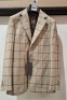 5 X BRAND NEW DAN JOHN CHECK JACKETS IN LIGHT BROWN SIZES 46-48-50 - RRP-&pound;149.99