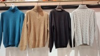 8 X BRAND NEW DAN JOHN TURTLE NECK KNITTED JUMPERS IN VARIOUS STYLES AND COLOURS IN SIZES L-XXL -S - RRP &pound;39.99 PP