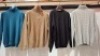 8 X BRAND NEW DAN JOHN TURTLE NECK KNITTED JUMPERS IN VARIOUS STYLES AND COLOURS IN SIZES L-XXL -S - RRP &pound;39.99 PP