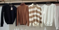 10 X BRAND NEW DAN JOHN MIXED JUMPER LOT IN VARIOUS STYLES AND COLOURS IN SIZES - L-S-44 ETC