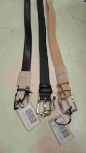 30 X BRAND NEW DAN JOHN ASSORTED BELTS IN VARIOUS COLOURS