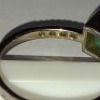 WHITE METAL SOLITAIRE RING (STAMPED 585 14CT GOLD) WITH SQUARE EMERALD & DIAMOND SET SHOULDERS (VALUE FOR INSURANCE PURPOSES &pound;595) - 4