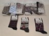 26 X BRAND NEW PACKS OF 12 DM BIGMRY WOMENS SOCKS IN VARIOUS COLOURS IN SIZE 36-42 IN ONE BOX
