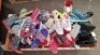70 X MIXED CHILDRENS SHOE LOT CONTAINING GRAYS TRAINERS IN BLUE/GREEN IN SIZE UK 3 , FABRIC SILVER/GREY TRAINERS IN SIZE C11 , SOULCAL BOOTS IN BLACK IN SIZE UK 6 , MARVEL AVENGERS LIGHT UP TRAINERS IN MULTICOLOUR IN SIZE 1 ETC IN ONE TRAY (NOTE - TRAYS N - 2