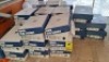 31 X BRAND NEW MIXED CHILDRENS SHOES LOT CONTAINING 26 K-SWISS VELCRO TRAINERS IN TEAL IN SIZES 2.5 , 12, 12.5 AND 13 , AND 5 K-SWISS BLACK/SILVER TRAINERS IN SIZES 1 , 2 , 2.5 AND 13 ON A SHELF - 2