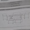 1 X STUDIO FIJI 6 PIECE DINING SET IN BLACK /GREY TO INCLUDE TABLE IN SIZE W 97 X D 62 X H 62 , LOVE SEAT IN SIZE W 101 X D 53 X H 81 , 2 FOOT STOOLS IN SIZE W 38 X D 38 X H 38 , 2 CHAIRS IN SIZE W 56 X D 53 X H 81CM IN TWO BOXES (NOTE CUSTOMER RETURNS ) - 3