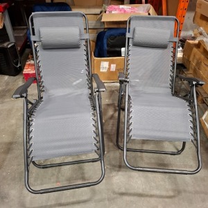1 X SET OF 2 BRAND NEW STUDIO ROYALE LOUNGERS IN BLACK