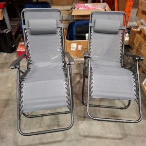 1 X SET OF 2 BRAND NEW STUDIO ROYALE LOUNGERS IN BLACK