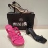 30 X BRAND NEW MIXED MISSGUIDED SHOES CONTAINING FAUX LEATHER PLATFORM STRAPPY SANDAL IN PINK , MID HEEL BLOCK BARELY THERE FAUX LEATHER IN BLACK , FAUX LEATHER PLATFORM STRAPPY SANDAL IN PINK ETC ALL IN SIZE 4