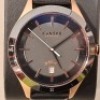 5 X BRAND NEW KANSKE DENMARK KANT AUTOMATIC (KINETIC) WATCHES BLACK FACE / ROSE GOLD - BLACK COLOURED BEZEL / BLACK STRAP ORIG RRP &pound;299 - TOTAL &pound;1495 - 2