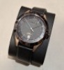 5 X BRAND NEW KANSKE DENMARK KANT AUTOMATIC (KINETIC) WATCHES BLACK FACE / ROSE GOLD - BLACK COLOURED BEZEL / BLACK STRAP ORIG RRP &pound;299 - TOTAL &pound;1495