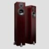 PAIR OF TOTEM HAWK FLOOR STANDING SPEAKERS - MAHOGANY COLOURED - EX DEMO WITH ORIGINAL BOXES
