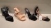 32 X BRAND NEW MIXED WOMENS SHOES CONTAINING ERYNN BLOCK HEEL IN BEIGE IN SIZE 37 , LA BOTTINE SOURIANTE BLOCK HEEL IN BLACK IN SIZE 38 , STEPHAN HIGH HEELS IN BLACK ETC ON A SHELF