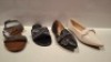 30 X BRAND NEW MIXED WOMENS SHOES LOT CONTAINING IDEAL SHOES OPEN TOE SANDALS IN BLACK IN SIZE UK 3 , SERGIO TODZI SANDALS IN BLACK IN SIZE 37 , VICES VERSO SANDALS IN BLACK/BROWN IN SIZE 40 ETC ON HALF A SHELF