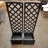 4 X STUDIO LARGE TRELLIS IN GREY IN 2 BOXES (NOTE 2 IN EACH BOX )