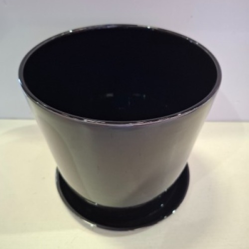 7 X BRAND NEW HAY BOTANICAL FAMILY FLOWER POT IN SIZE XL DIAM 22 CM X H21 - ALL IN BLACK - RRP EACH &pound;58.60